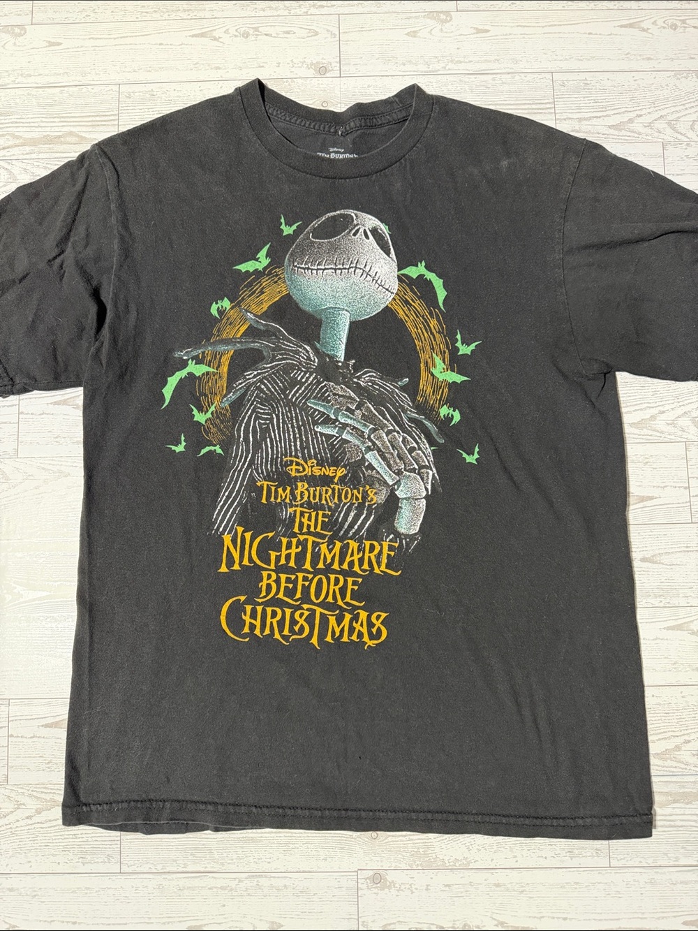 Nightmare Before Christmas Black Graphic T‑Shirt